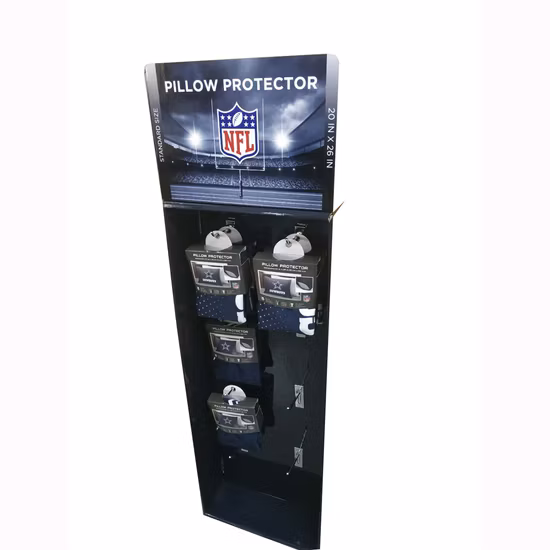 Support d'acolyte de support d'affichage de papier de plancher pour le protecteur d'oreiller