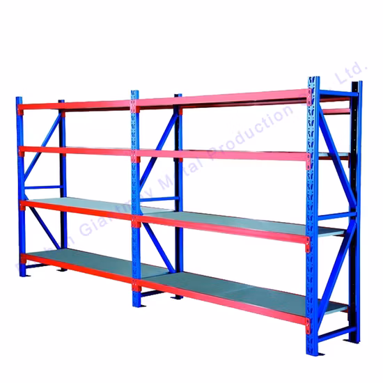 Gondole en acier robuste, palette empilable, unités de stockage, support d'entrepôt