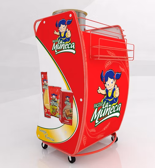 Affichage de collation de magasin de supermarché de détail de panneau perforé de fil métallique